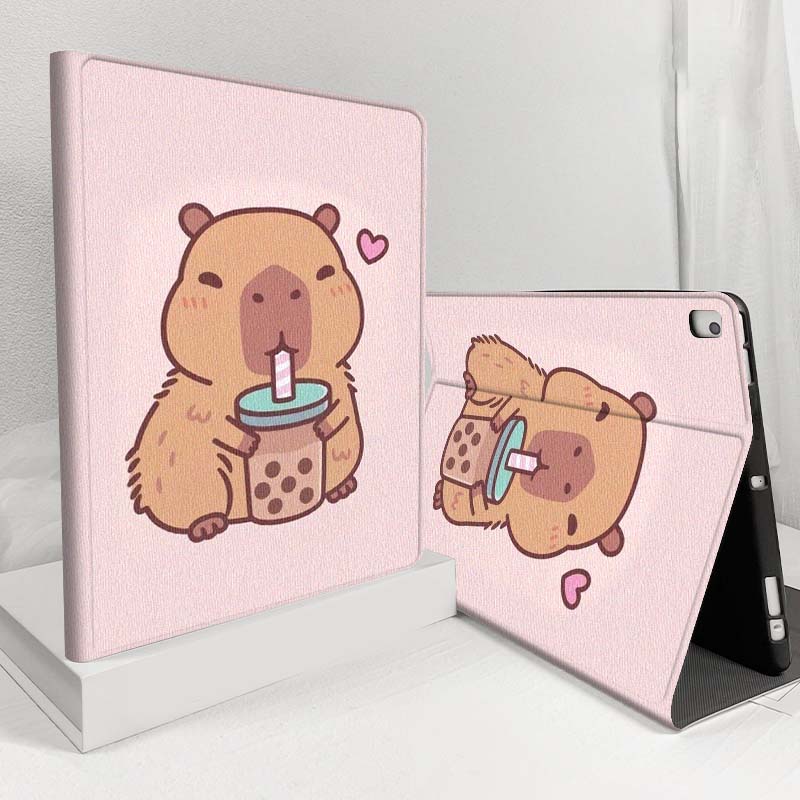 Samsung Tablet S9 Accessories - Cartoon Capybara Bubble Tea For Samsung