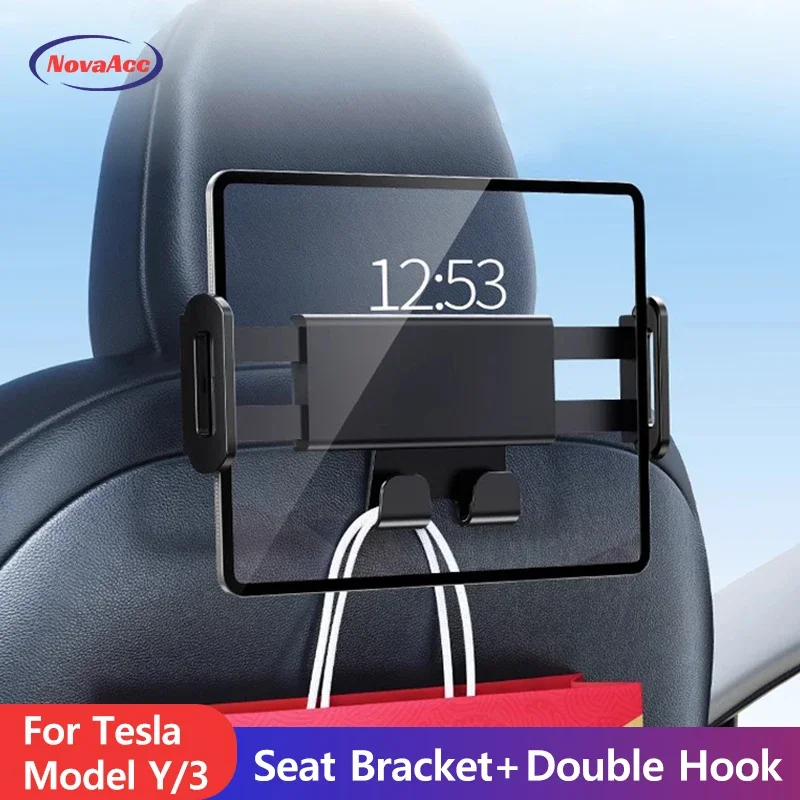 Tablet Phone Accessories - Car Headrest Mount Holder for Tesla