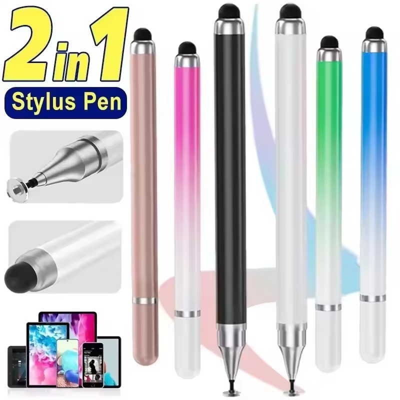Tablet Phone Accessories - 2 in 1 Universal Stylus Pen