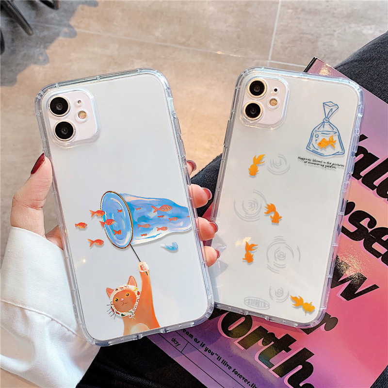 Lovely Fishes Clear Phone Case - огляд і ціна Apple Iphone 15