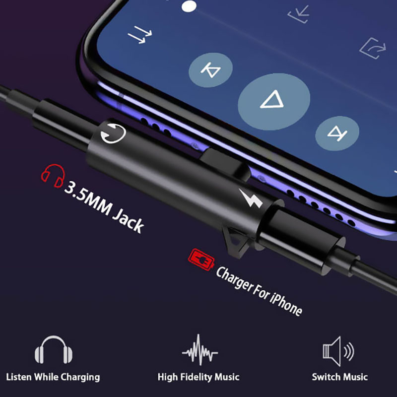 2 IN 1 Audio Charging Headphon - огляд і ціна Wired Earphone Lightning