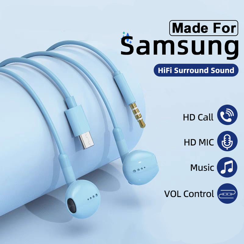 Type C Headphones For Samsung  - огляд і ціна Wired Earphone Lightning