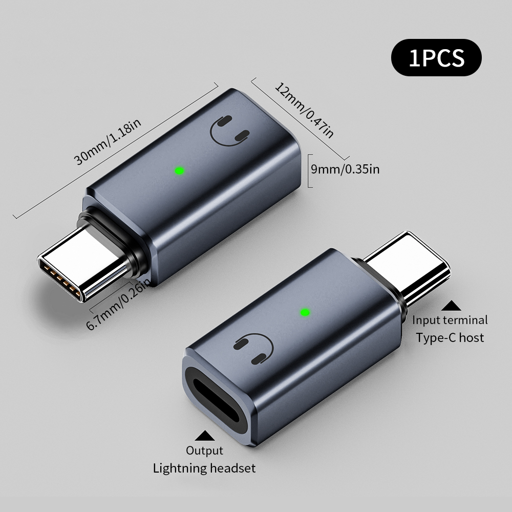 1Pcs Lightning to Type C Adapt - огляд і ціна Wired Earphone Lightning