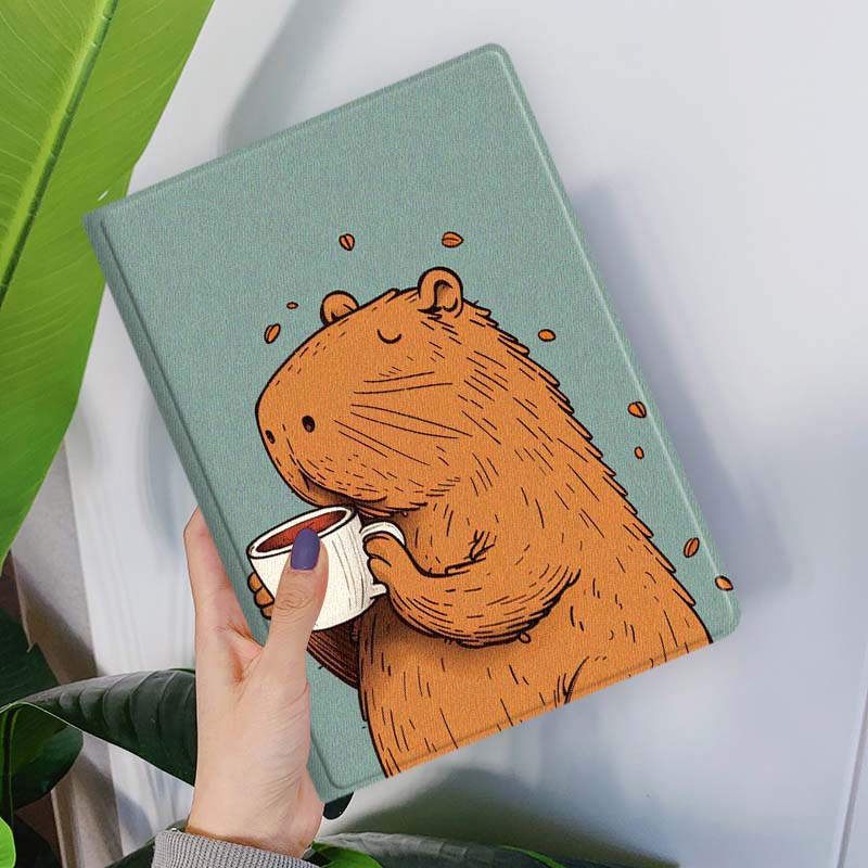 Cartoon Capybara Bubble Tea Fo - огляд і ціна Samsung Tablet S9 Accessories