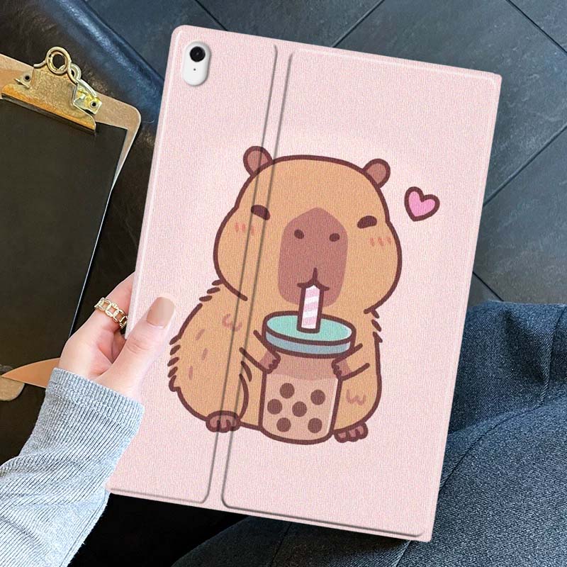 Cartoon Capybara Bubble Tea Fo - огляд і ціна Samsung Tablet S9 Accessories