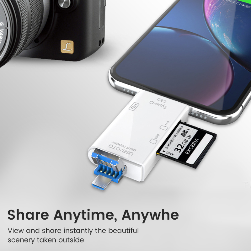 USB Type C Card Reader 6 in 1  - огляд і ціна Tablet Reading Accessories
