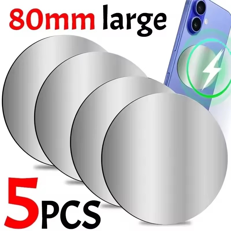 1-5PCS 8CM Magnetic Metal Plat - огляд і ціна Tablet Phone Accessories