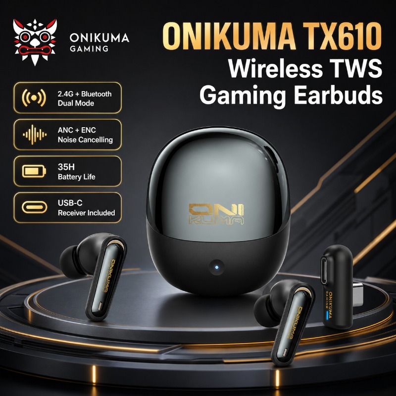 ONIKUMA TX610 Wireless Gaming  - огляд і ціна Wired Earphone Lightning