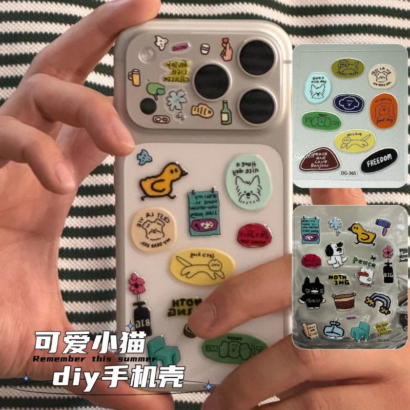 Cute Cartoon Cat Dog 3D Transp - огляд і ціна Tablet Phone Accessories